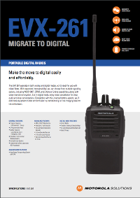 Motorola Solutions EVX-261 Portable Brochure
