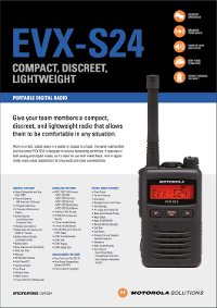 Motorola Solutions EVX-S24 Portable Brochure