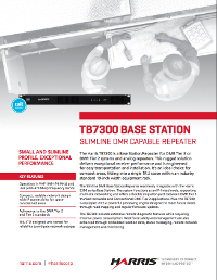 Tait TB7300 Repeater Brochure