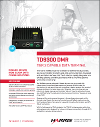 Tait TD9300 Data Terminal Brochure